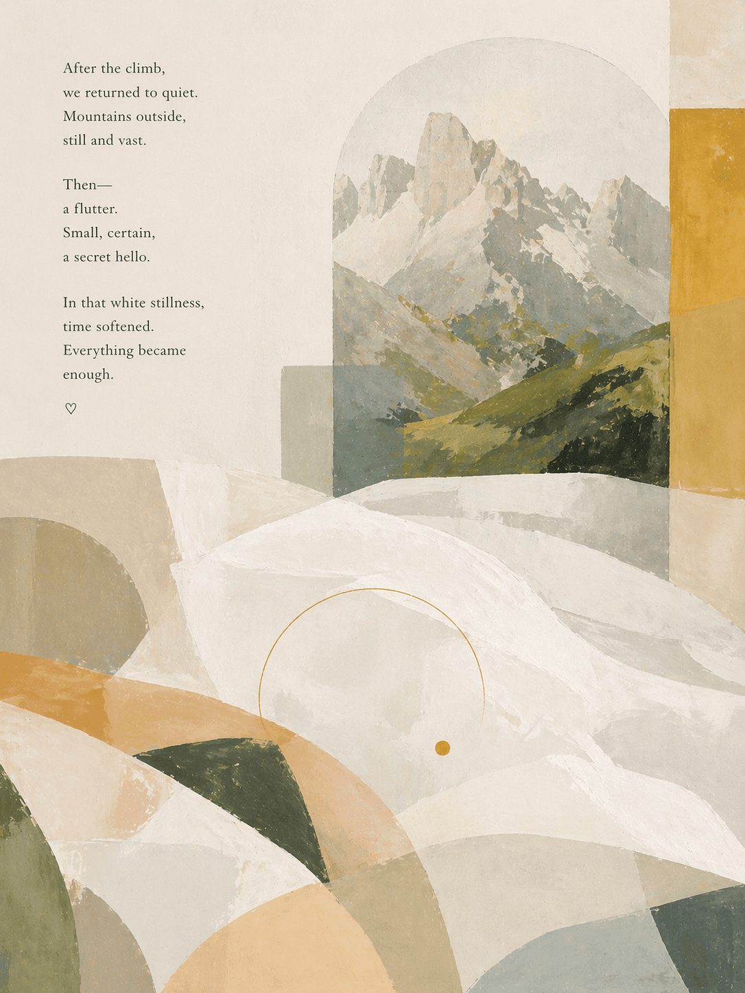 A memory piece created with Memora, capturing the golden light and texture of an Italian landscape